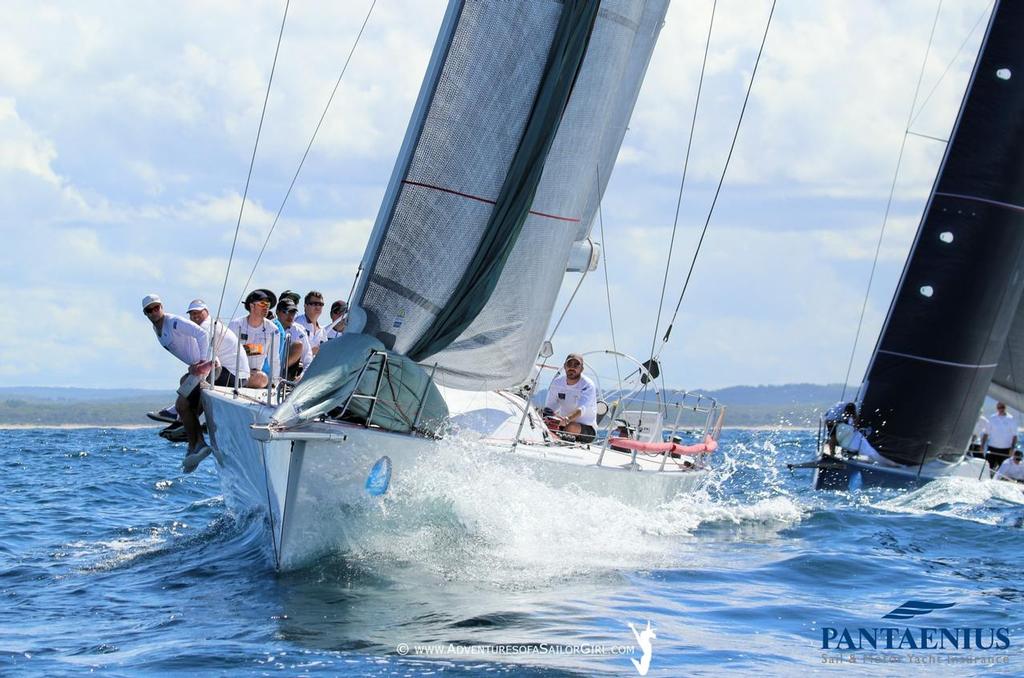 Into the mark rounding with Yeah Baby - Sail Port Stephens © Nic Douglass / www.AdventuresofaSailorGirl.com